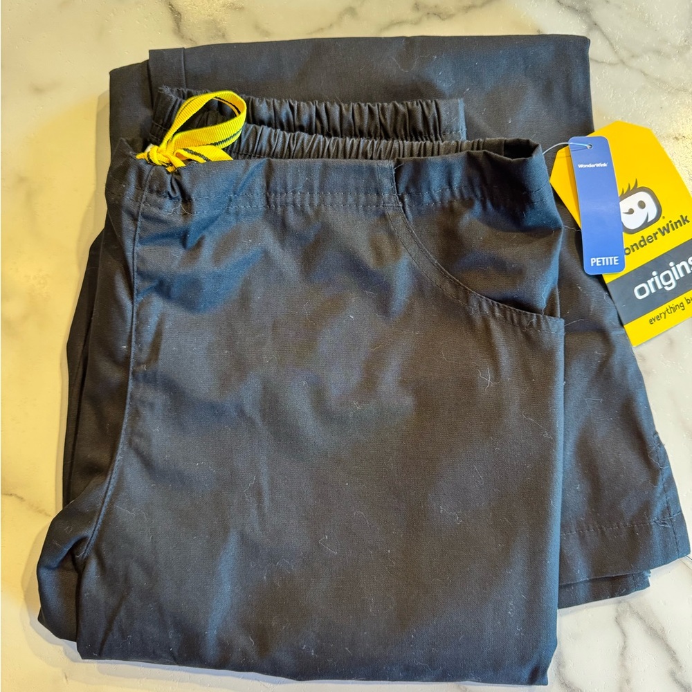 WonderWink Black Scrub Pants